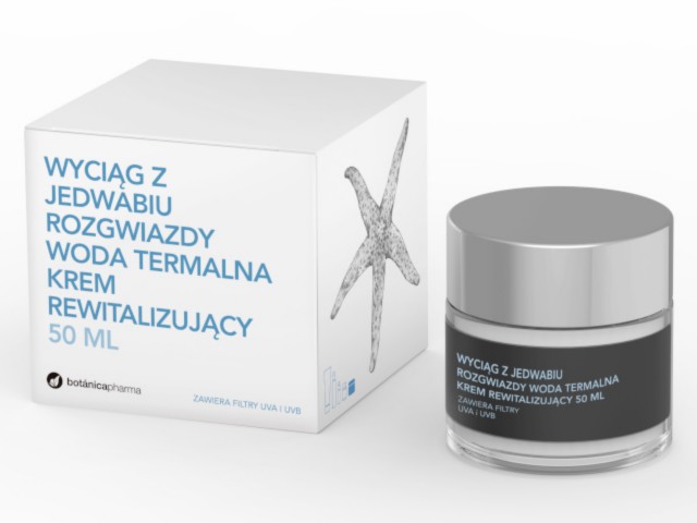 BOTANICAPHARMA Krem rewital.na bazie jedwabiu, rozgwiazd i wody termalnej interakcje ulotka krem - 50 ml (słoik karton)