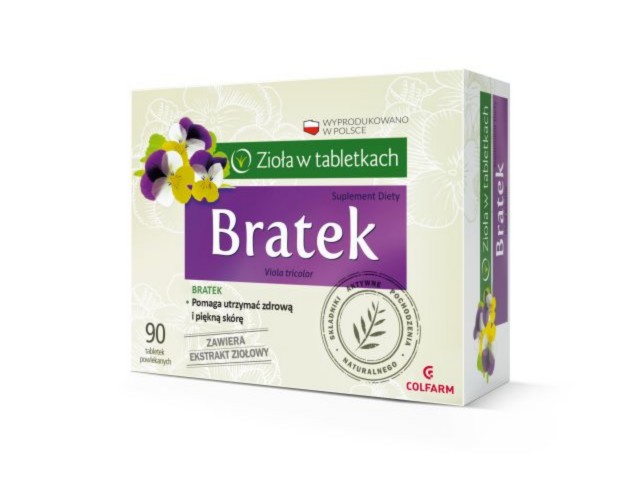 Bratek interakcje ulotka tabletki powlekane  90 tabl.