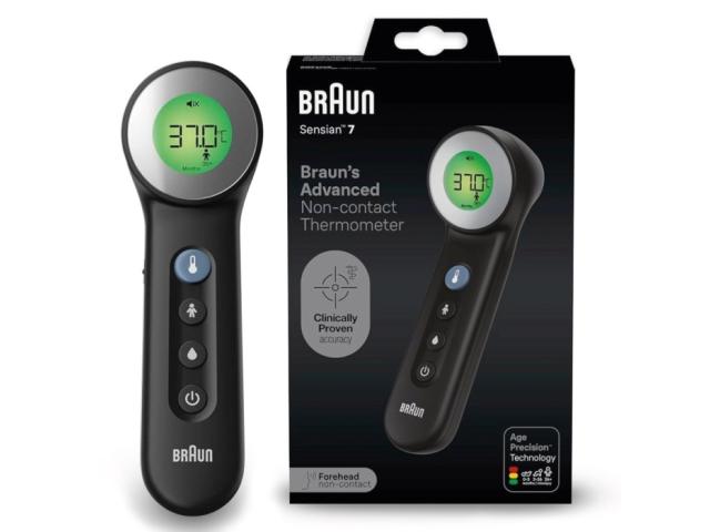 Braun Termometr do czoła bezdotykowy black BNT400 interakcje ulotka termometr 1 szt.