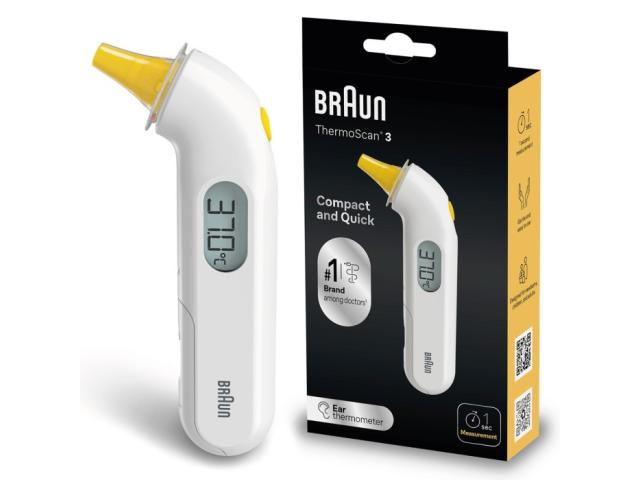 Braun ThermoScan 3 Termometr do ucha IRT3030 interakcje ulotka termometr - 1 szt.