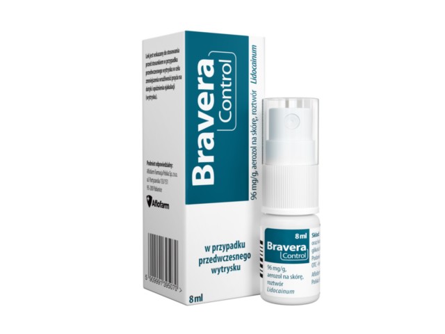 Bravera Control interakcje ulotka aerozol na skórę  8 ml