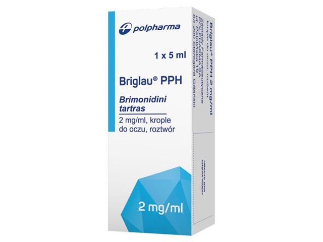 Briglau PPH interakcje ulotka krople do oczu, roztwór 2 mg/ml 5 ml