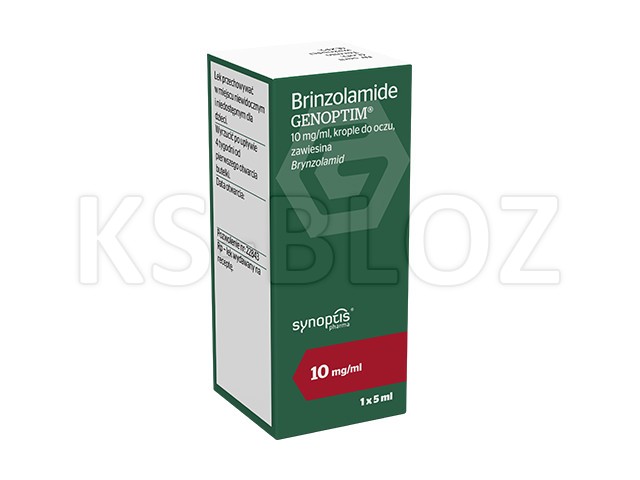 Brinzolamide Genoptim interakcje ulotka krople do oczu, zawiesina 10 mg/ml 