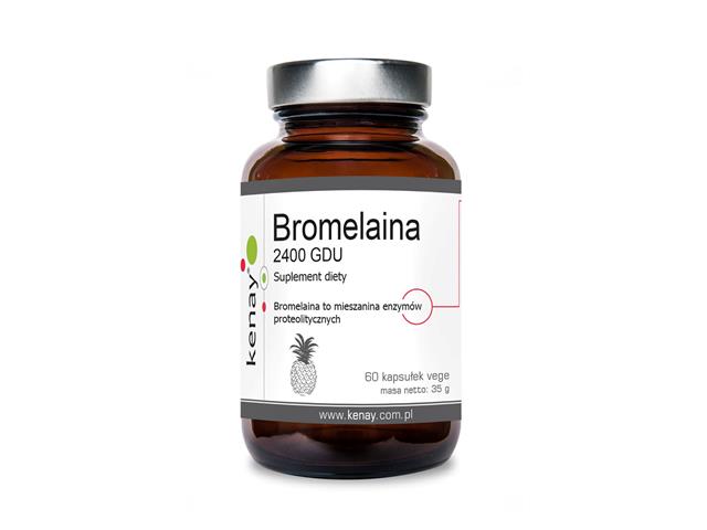 Bromelaina 2400 Gdu interakcje ulotka kapsułki - 60 kaps.