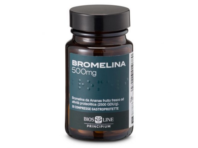 Bromelina 500 mg interakcje ulotka tabletki dojelitowe  30 tabl.
