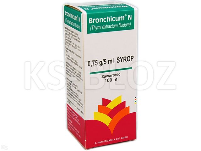 Bronchicum N interakcje ulotka syrop 750 mg/5ml 100 ml