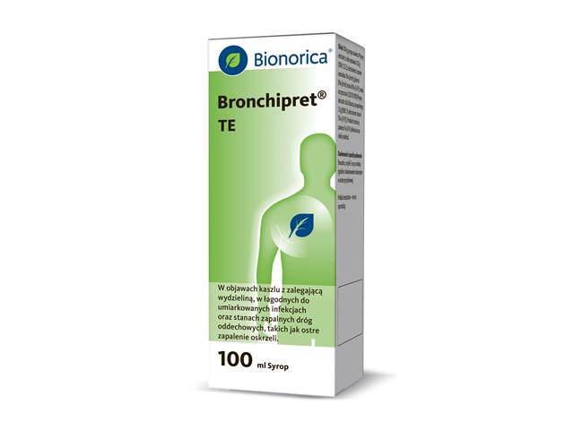 Bronchipret Te interakcje ulotka syrop 15g+1,5g 1 but. po 100 ml