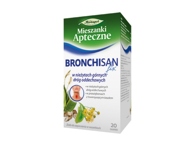 Bronchisan Fix interakcje ulotka zioła do zaparzania w saszetkach (1,5g+750mg+750mg)/3g 20 toreb. po 3 g