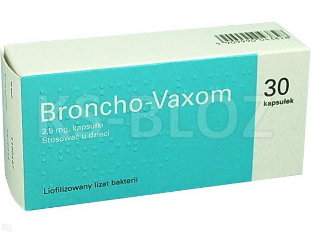 Broncho-Vaxom interakcje ulotka kapsułki 3,5 mg 30 kaps.