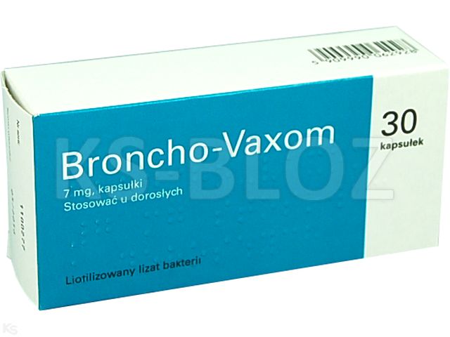 Broncho-Vaxom interakcje ulotka kapsułki twarde 7 mg 30 kaps.