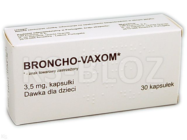 Broncho-Vaxom interakcje ulotka kapsułki 3,5 mg 30 kaps.