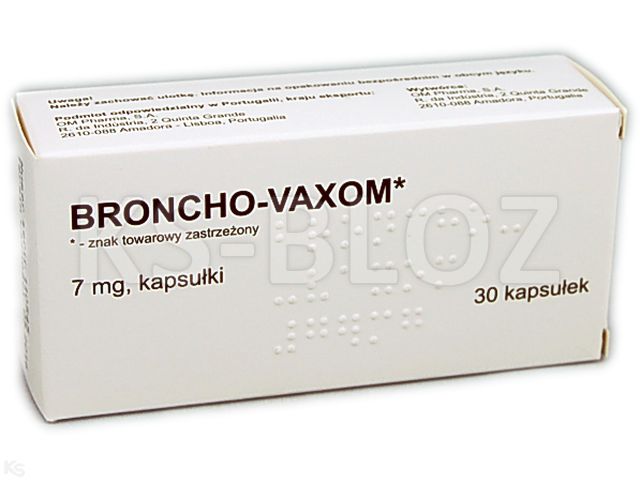 Broncho-Vaxom interakcje ulotka kapsułki 7 mg 30 kaps.