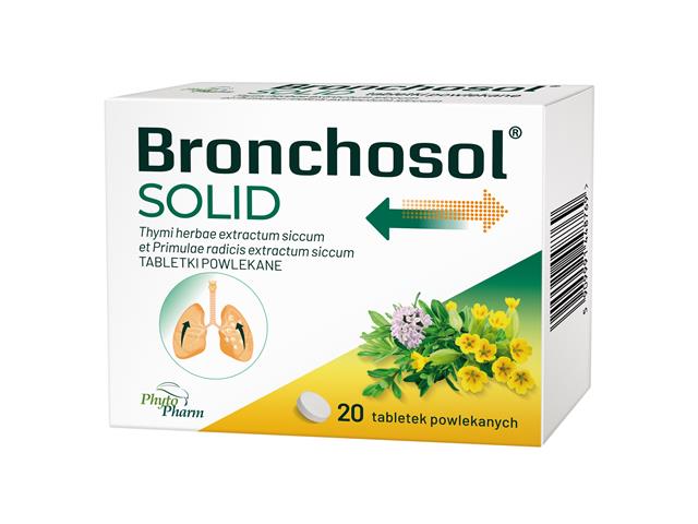 Bronchosol Solid interakcje ulotka tabletki powlekane 37,5mg+75mg 20 tabl.