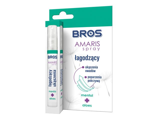 Bros Amaris Spray łagodzący ukąszenia owadów interakcje ulotka spray do stosowania na skórę  9 ml