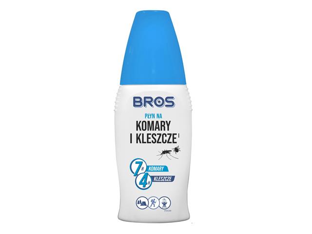 Bros Płyn na komary i kleszcze I interakcje ulotka płyn do stosowania na skórę - 100 ml
