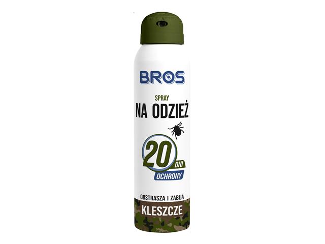 Bros Spray na odzież, odstrasza i zabija kleszcze interakcje ulotka   90 ml