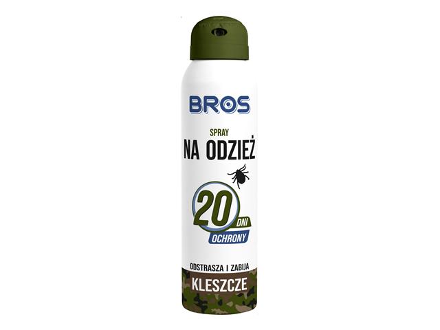 Bros Spray na odzież, odstrasza i zabija kleszcze interakcje ulotka spray  90 ml