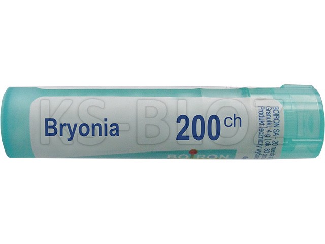 Bryonia 200 CH interakcje ulotka granulki  4 g