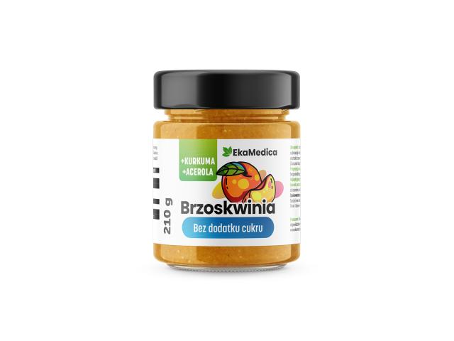 Brzoskwinia bez dodatku cukru interakcje ulotka dżem - 210 g