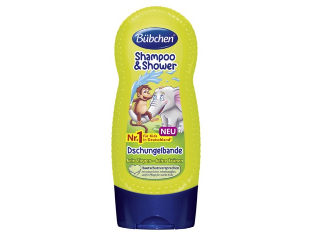 BUBCHEN Kids Szampon i płyn pod prysznic Jungle Gang 12267428 interakcje ulotka płyn - 230 ml