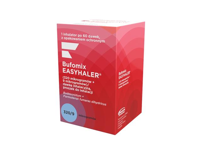 Bufomix Easyhaler interakcje ulotka proszek do inhalacji (0,32mg+9mcg)/daw. inh. 1 inhal. po 60 daw.