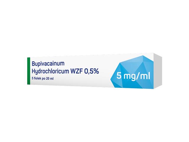 Bupivacainum Hydrochloridum WZF 0,5% interakcje ulotka roztwór do wstrzykiwań 5 mg/ml 5 fiol. po 20 ml