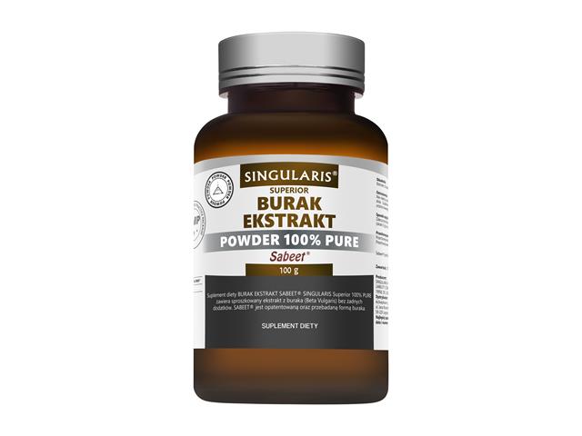 Burak Singularis Superior Ekstrakt 100% pure sabeet interakcje ulotka proszek  100 g