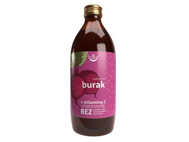 Burak Z Witaminą C pochodzenia naturalnego interakcje ulotka płyn  500 ml