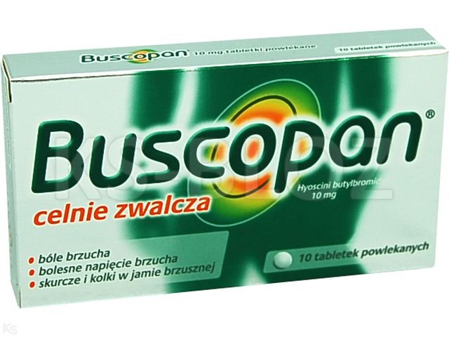 Buscopan interakcje ulotka tabletki powlekane 10 mg 10 tabl.