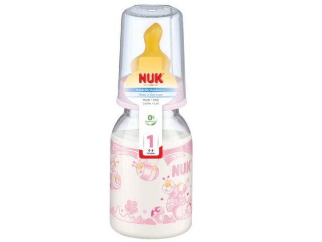 But.niem. 110 ml NUK PP Classic BABY ROSE smocz.lat 743398 interakcje ulotka  - 1 szt.