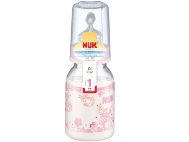 But.niem. 110 ml NUK PP Classic BABY ROSE smocz.silik 743400 interakcje ulotka butelka  1 szt.