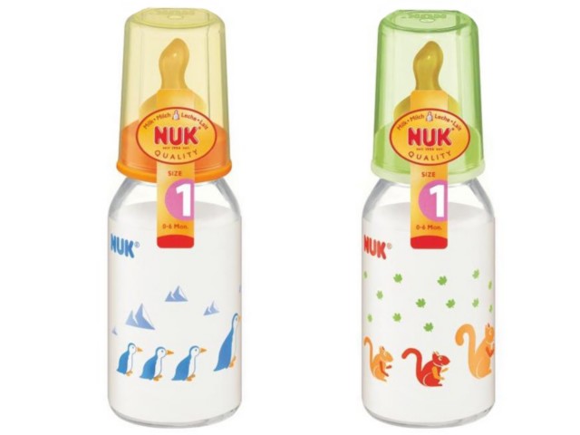 But.niem. 125 ml NUK szkl. Classic 747018 sm.latek.z odpow. interakcje ulotka butelka - 1 szt.