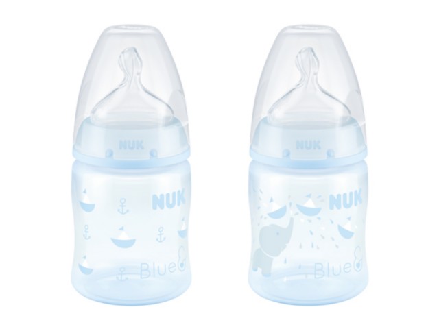 But.niem. 150 ml NUK FIRST CHOICE Baby Blue z tworzywa (PP) interakcje ulotka   1 szt.