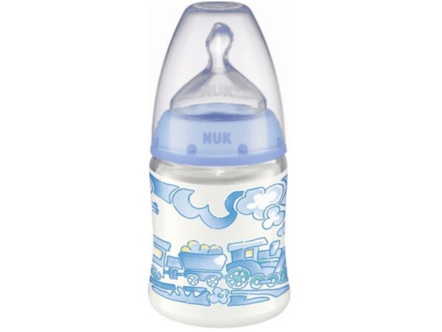 But.niem. 150 ml NUK FIRST CHOICE BABY BLUEsm.sil,743290 interakcje ulotka butelka - 1 szt.