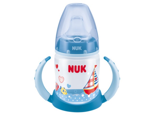 But.niem. 150 ml NUK FIRST CHOICE Baby Gluck z podwój.uchwyt.nieb. 215.196 interakcje ulotka  - 1 szt.