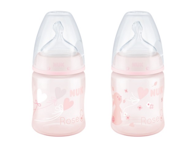 But.niem. 150 ml NUK FIRST CHOICE Baby Rose z tworzywa (PP) interakcje ulotka   1 szt.