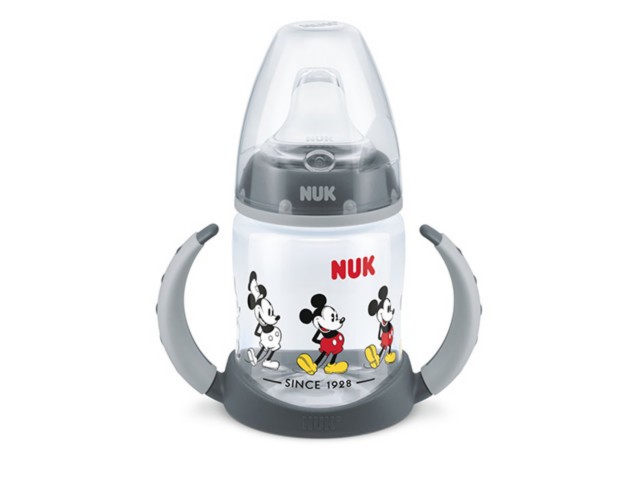 But.niem.150 ml NUK First Choice Disney Myszka Miki d/nauki picia szare uchwyty 215.260 interakcje ulotka   1 szt.