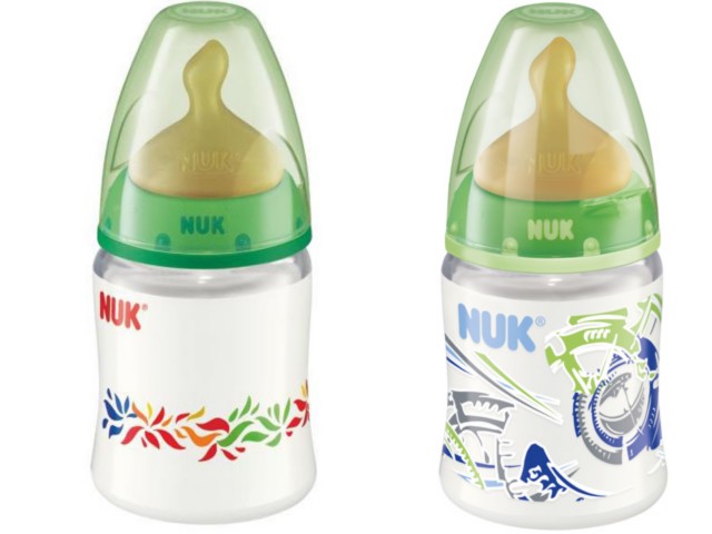 But.niem. 150 ml NUK FIRST CHOICE z PP z lateksowym smocz.1M (różne motywy) 743448 interakcje ulotka butelka - 1 szt.