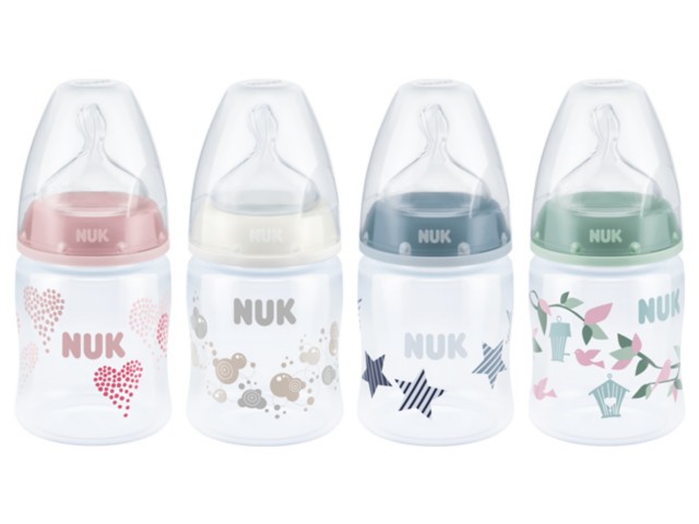 But.niem. 150 ml NUK First Choice+ z tw. (PP) ze smoczkiem silikonowym 1M 743.651 interakcje ulotka  - 1 szt.