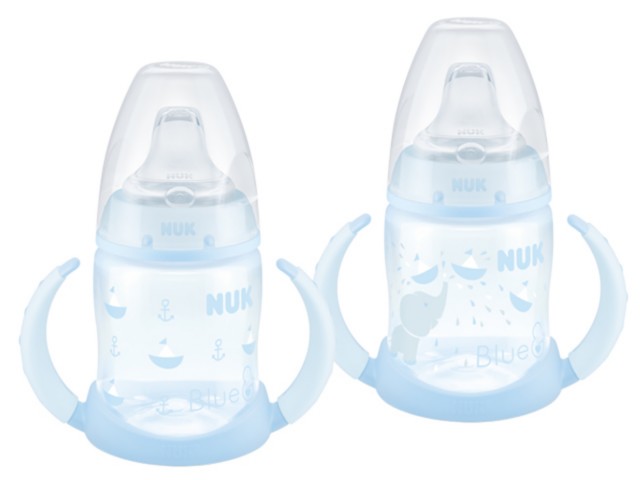 But.niem.150ml  NUK First Choice Baby Blue z silik.ustnikiem niekapkiem 743.728 interakcje ulotka  - 1 szt.