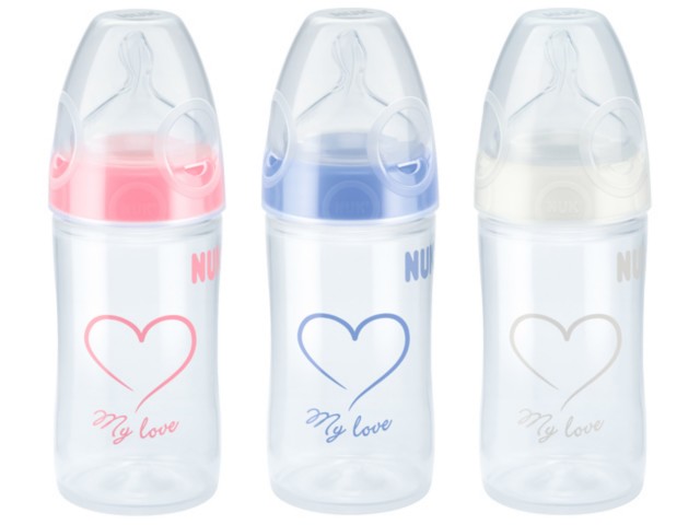 But.niem. 150ml NUK FIRST CHOICE + NEW CLASSIC z tw.PP ze sm.silik. 1M 743.578 interakcje ulotka butelka - 150 ml