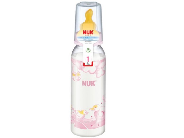 But.niem. 240 ml NUK PP Classic BABY ROSE smocz.lat 741409 interakcje ulotka butelka - 1 szt.