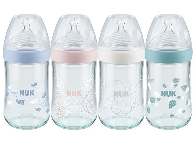 But.niem. 240 ml szklana NUK Nature Sense silikon NR 745.129 interakcje ulotka butelka - 1 szt.