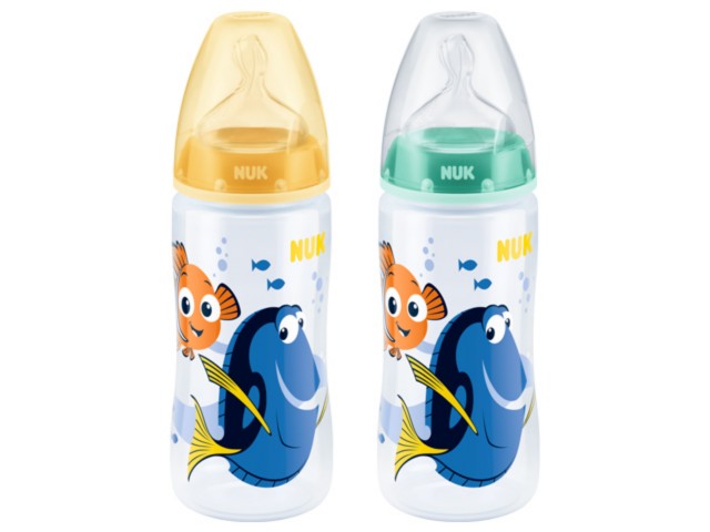 But.niem. 300 ml NUK FIRST CHOICE+ DISNEY Dory z tw. (PP) ze smocz. silik.2M 741.728 interakcje ulotka butelka  1 szt.