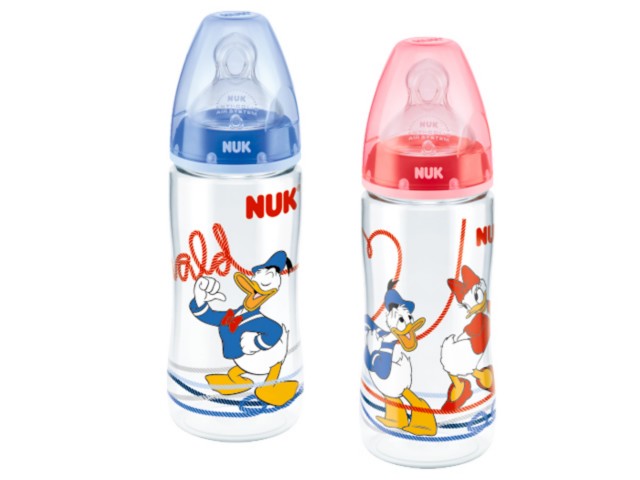 But.niem. 300 ml NUK FIRST CHOICE DONALD smocz.sil.FC+(6-18m) M 216129 interakcje ulotka   1 szt.