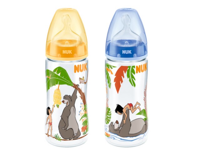 But.niem. 300 ml NUK FIRST CHOICE Księga Dżungli z tw. PP z sil.smocz.FC+ 2M 741.603 interakcje ulotka butelka  1 szt.