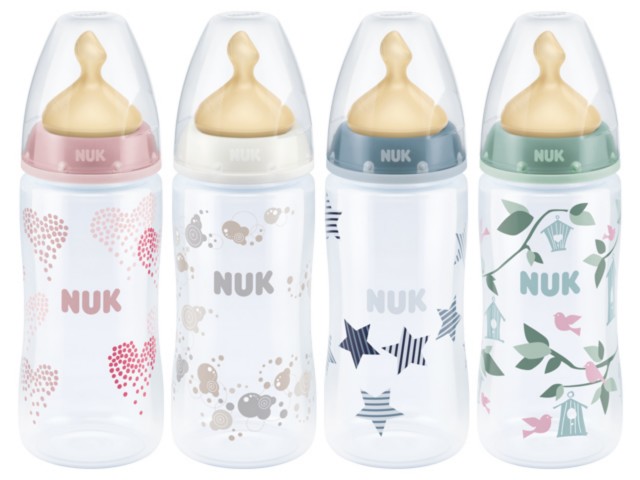 But.niem. 300 ml NUK First Choice+ z tw. (PP) ze smoczkiem lateksowym 1M 741.722 interakcje ulotka  - 1 szt.