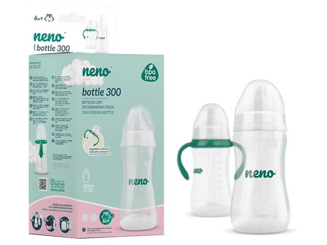 But.niem. 300ml NENO BOTTLE 300 ze smoczkiem 6m+ interakcje ulotka butelka - 1 szt.