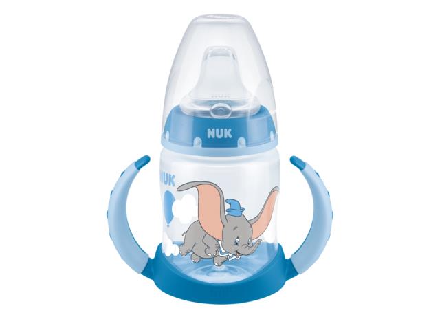 But.niem. NUK First Choice Disney Dumbo z uchwytami silikon nr 743.884 interakcje ulotka butelka - 1 szt.