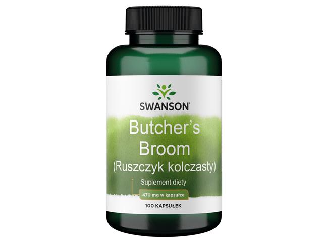 Butcher's Broom Ruszczyk Kolczasty interakcje ulotka kapsułki 470 mg 100 kaps.